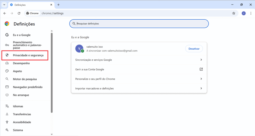 Chrome lento