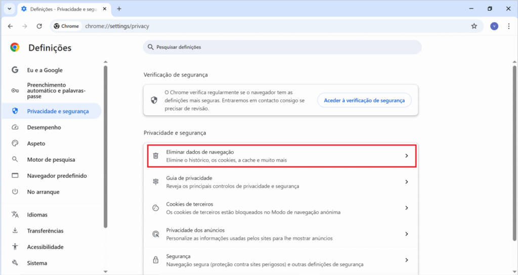 Chrome lento