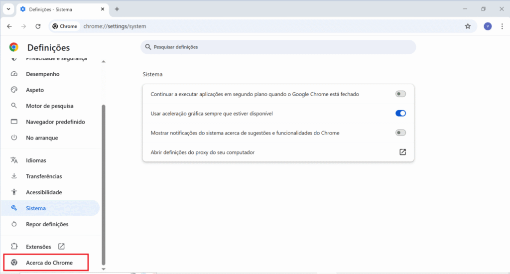 Chrome lento
